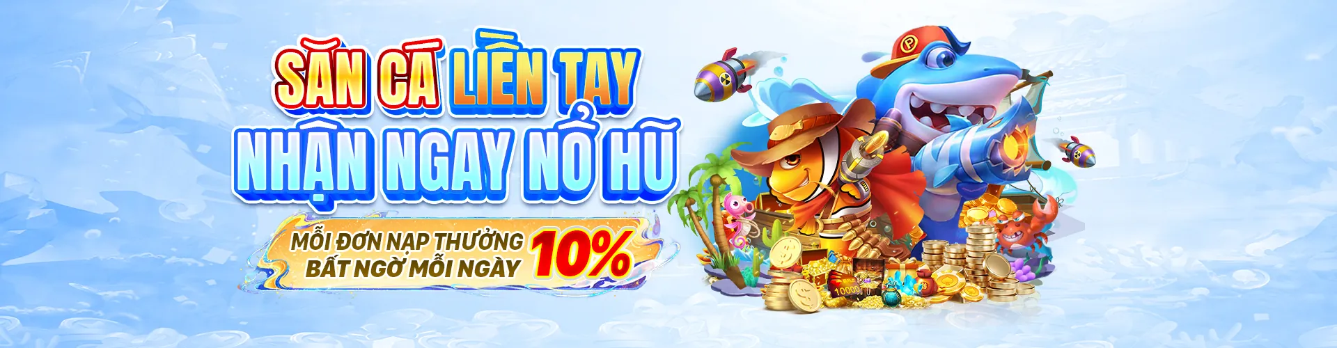 Hình ảnh chính trò chơi Bắn Cá 100vip khuyến mãi